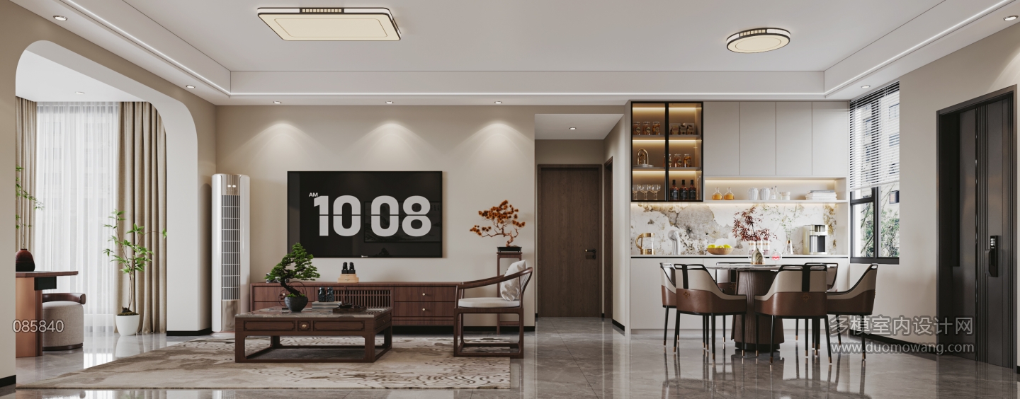 新中式客餐厅特写