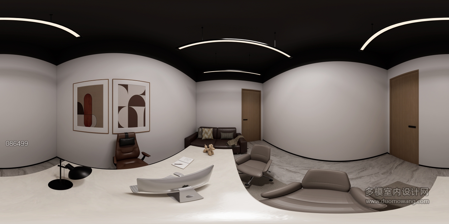 现代办公室全景