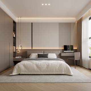 现代二楼卧室