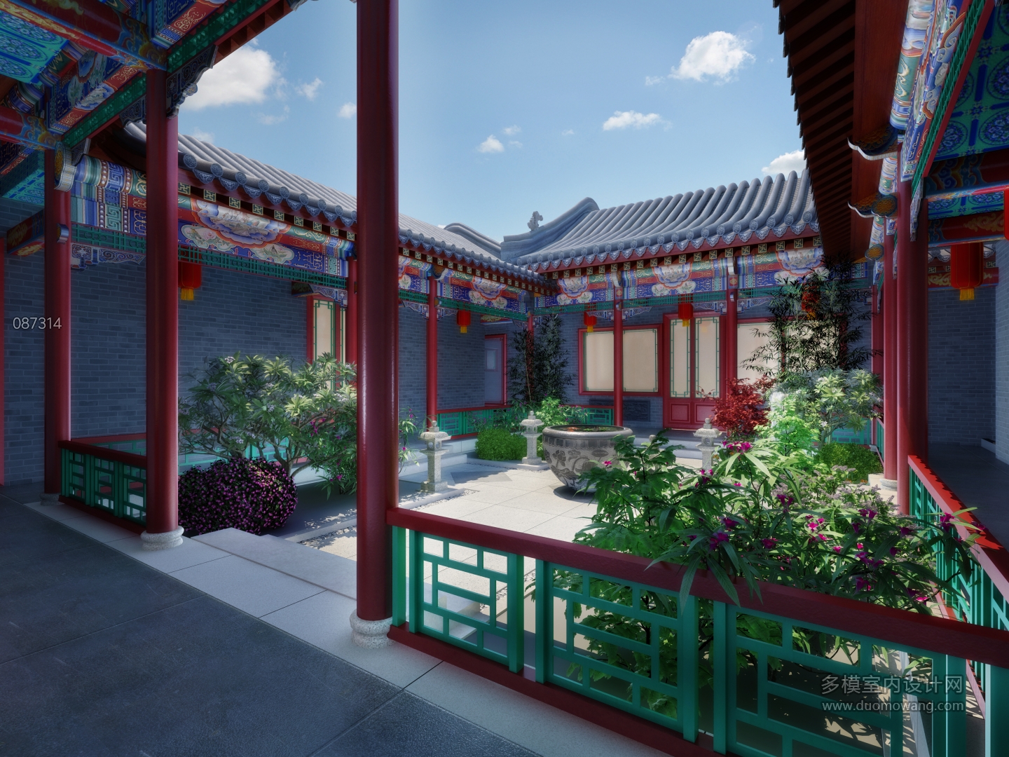 别墅庭院一套-2