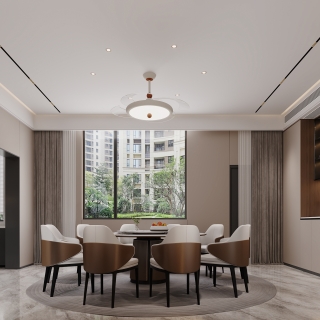 新中式餐厅特写