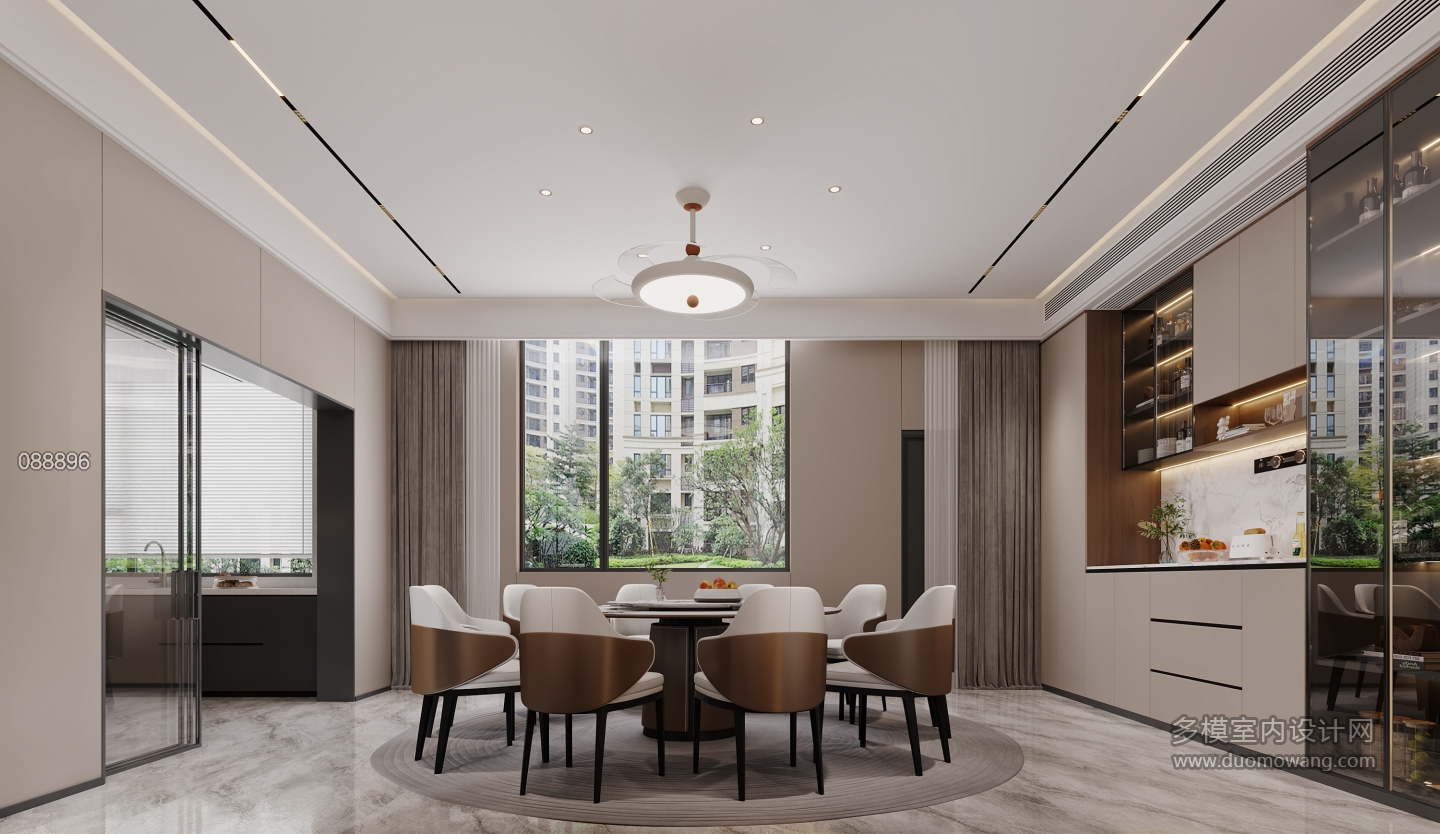 新中式餐厅特写