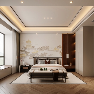 新中式卧室