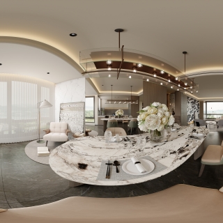 意式 餐厅 全景