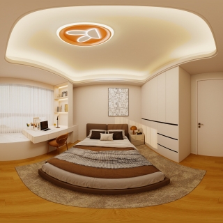 原木奶油风次卧2