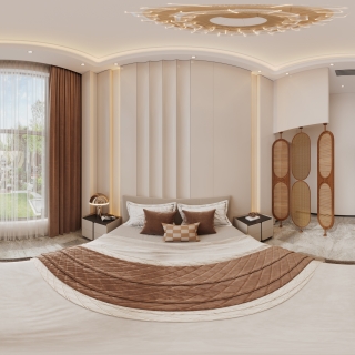 现代1楼卧室全景