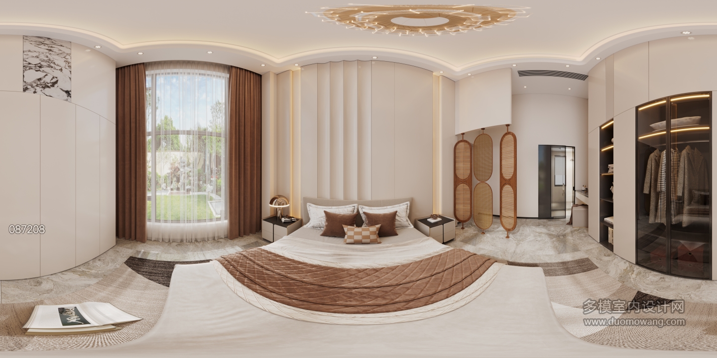 现代1楼卧室全景