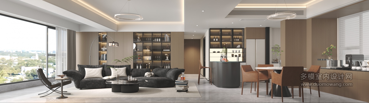 现代沙发背景墙-单张