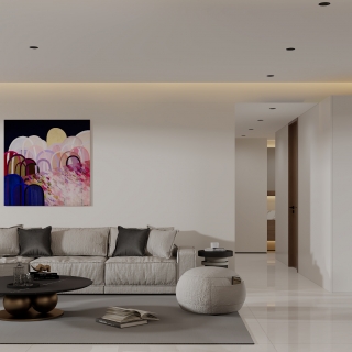 现代沙发背景墙