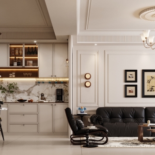 法式风格沙发墙