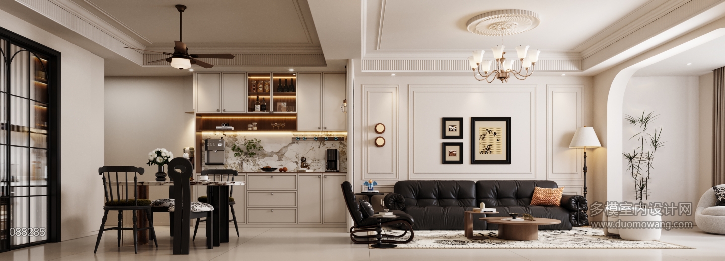 法式风格沙发墙