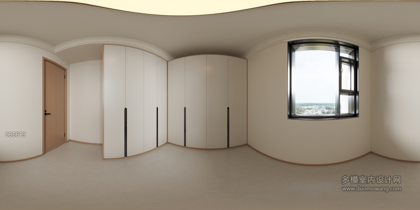 奶油原木-衣帽间