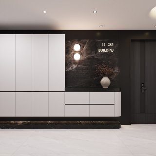 意式电梯厅静态