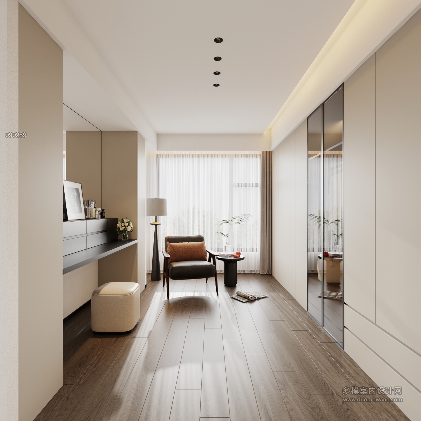 8现代主卧衣帽间