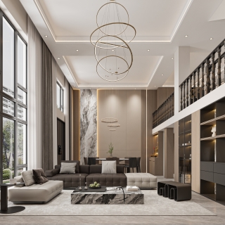 现代一楼 沙发背景