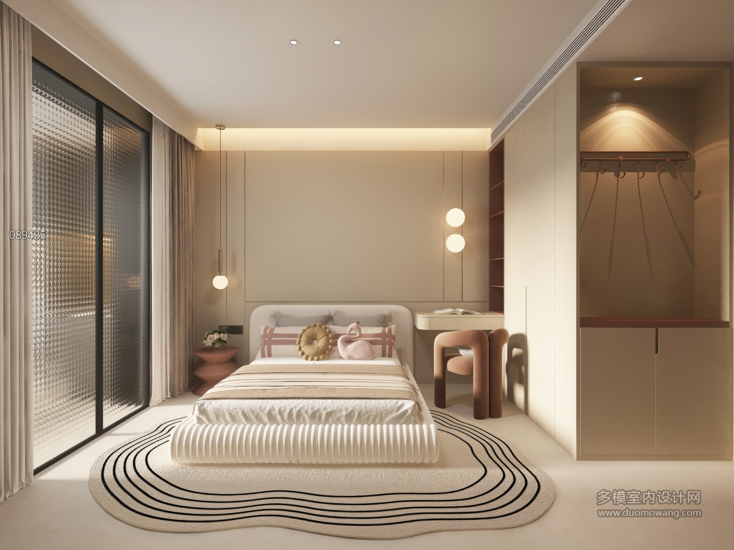 意式极简家装女儿房