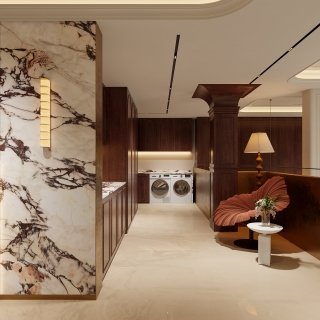 法式复古地下室洗衣间