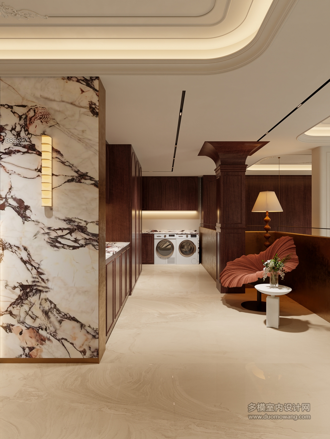 法式复古地下室洗衣间