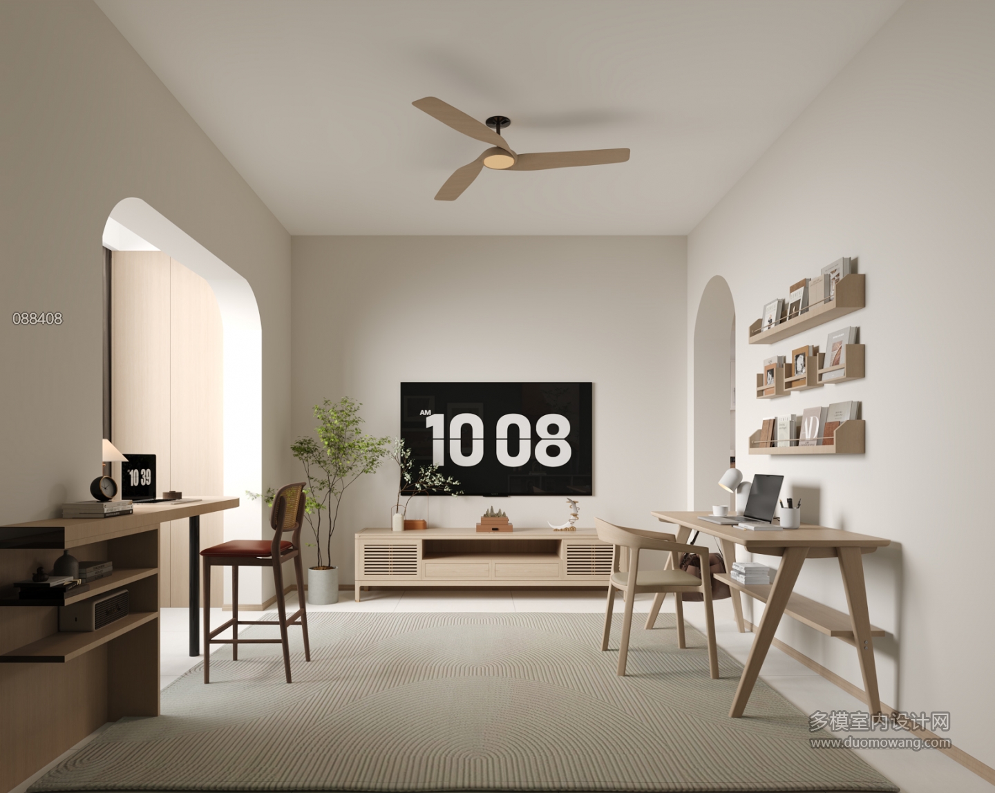 原木电视背景墙单张