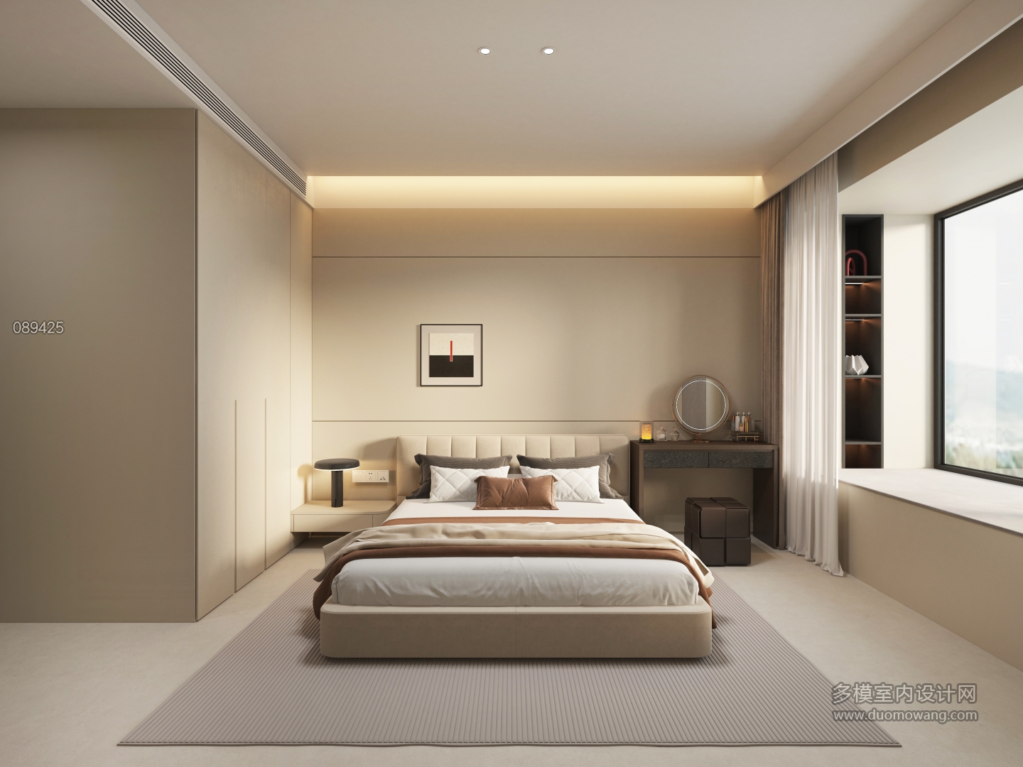 意式极简家装卧室-2