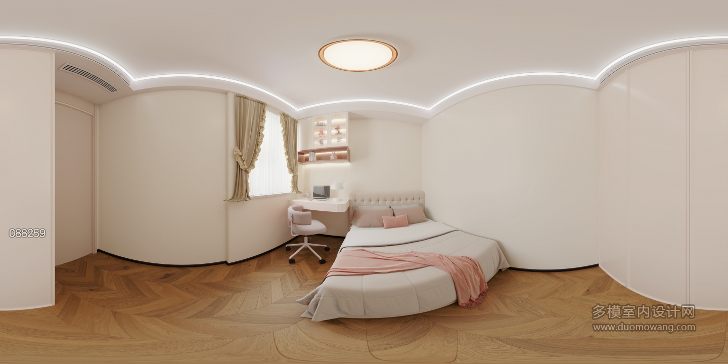 法式女孩房全景