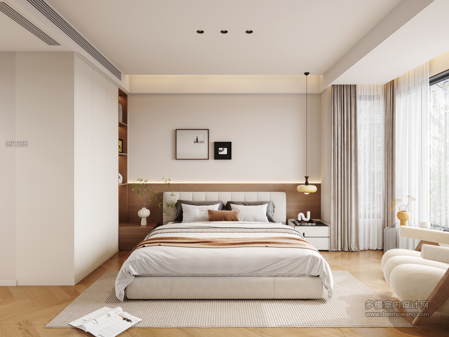 7现代中古风主卧单张