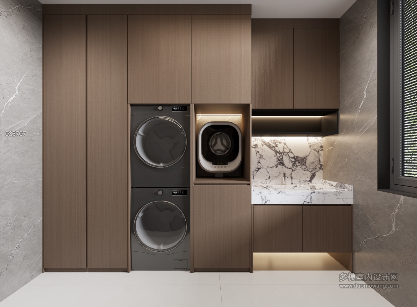 意式洗衣房特写