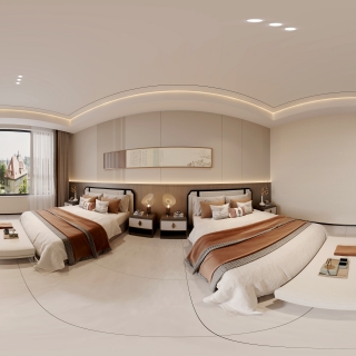 新中式左中间卧室360