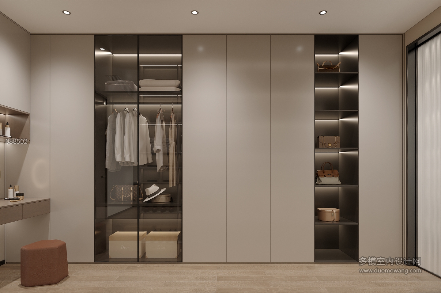 二楼_主卧衣帽间