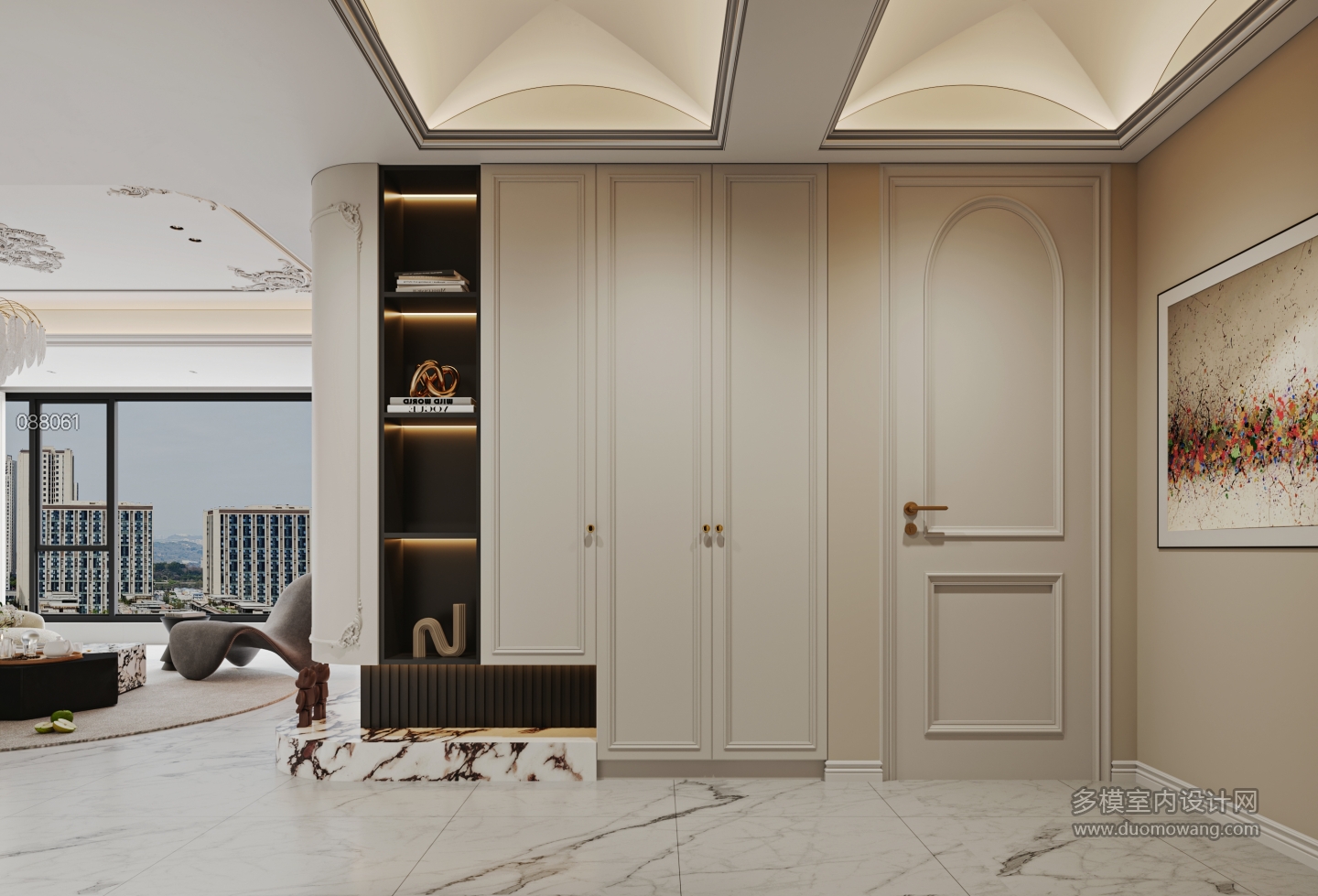 法式轻奢客玄关