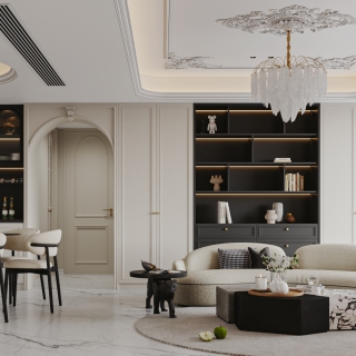 法式轻奢客餐厅特写