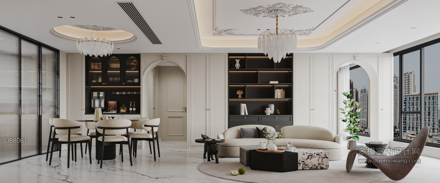 法式轻奢客餐厅特写