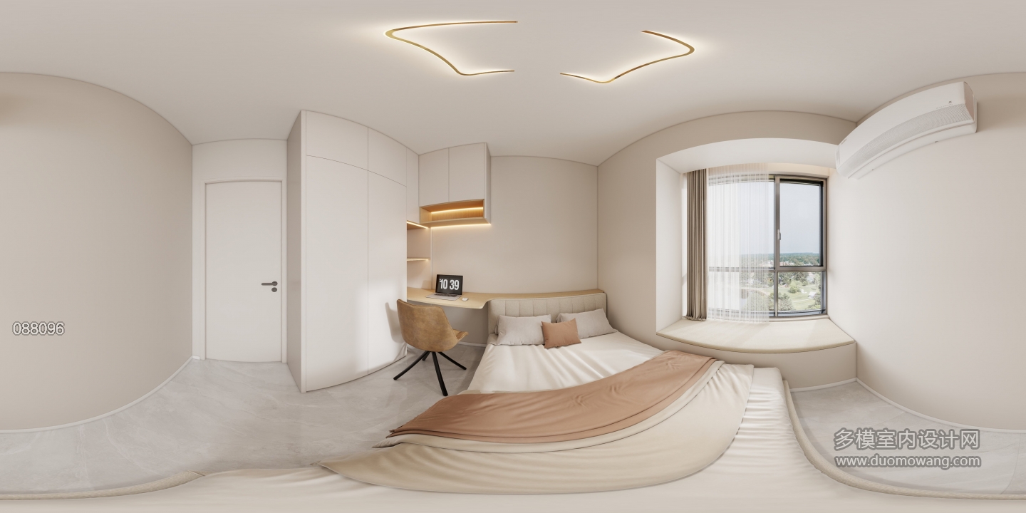 现代奶油风次卧