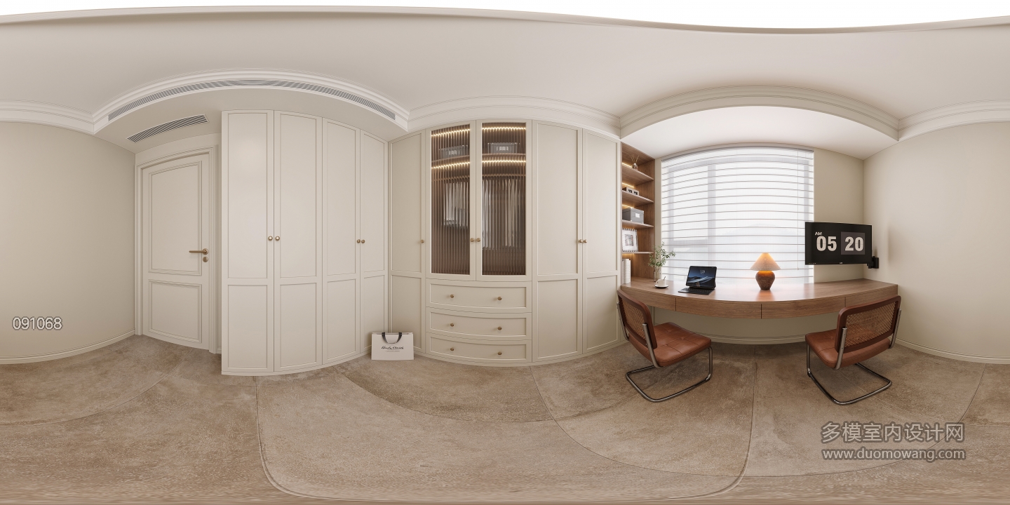 美式衣帽间全景