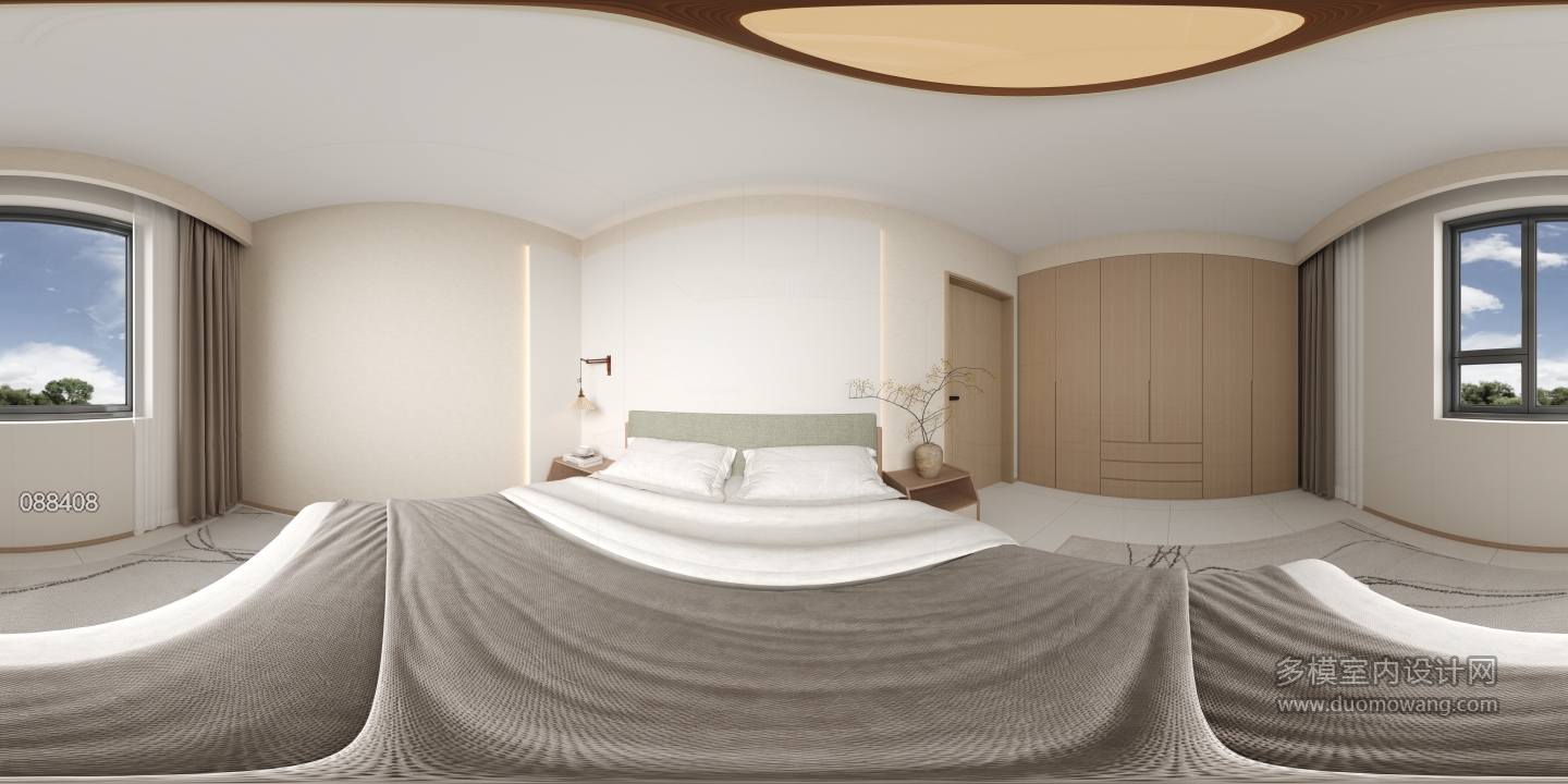 原木主卧360全景