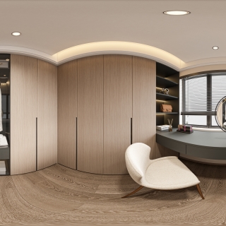 现代二楼 衣帽间 360