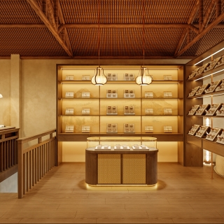 上下杭牛角梳店 二楼OK_二层展示区