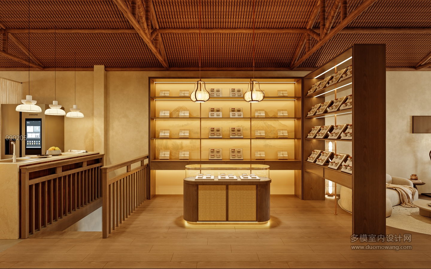 上下杭牛角梳店 二楼OK_二层展示区