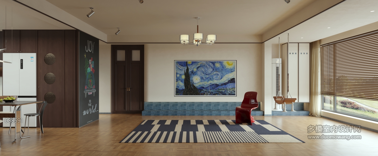 现代 中古风 客厅 单张2