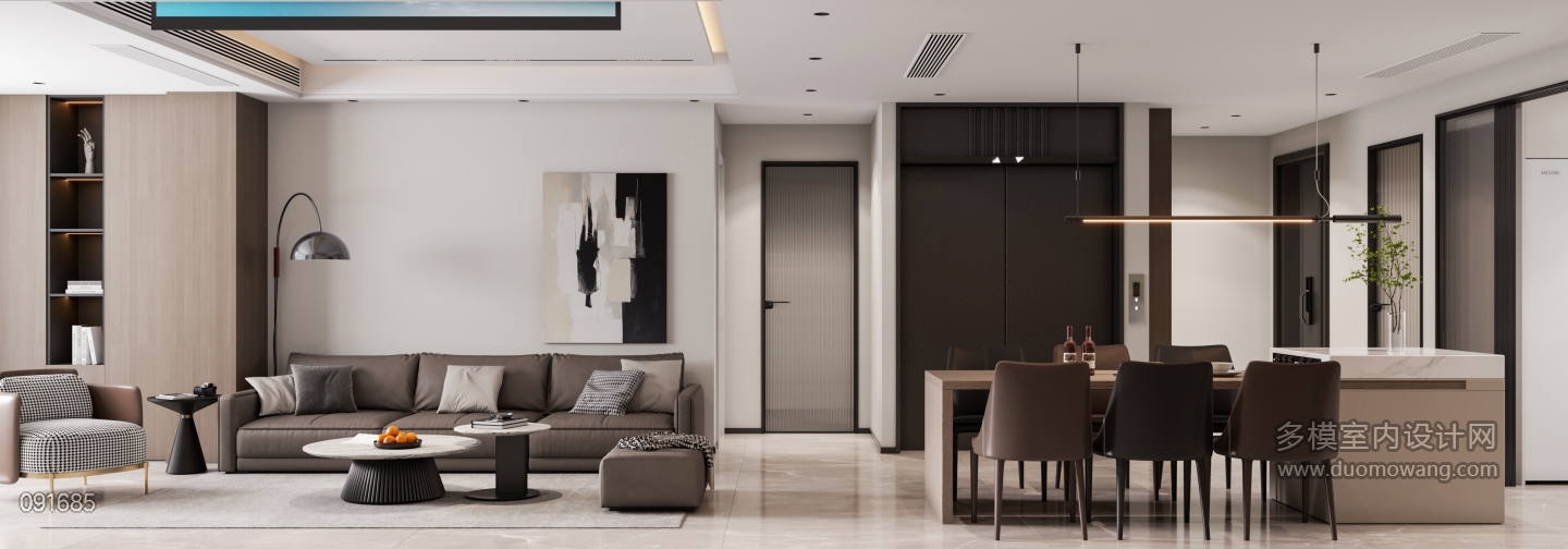 现代一楼沙发面