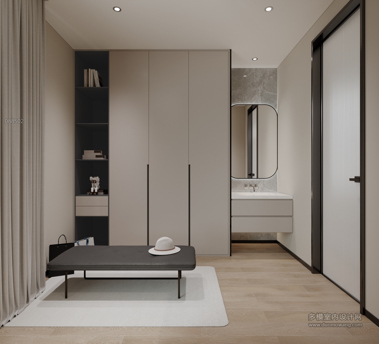 三楼_客卧衣帽间