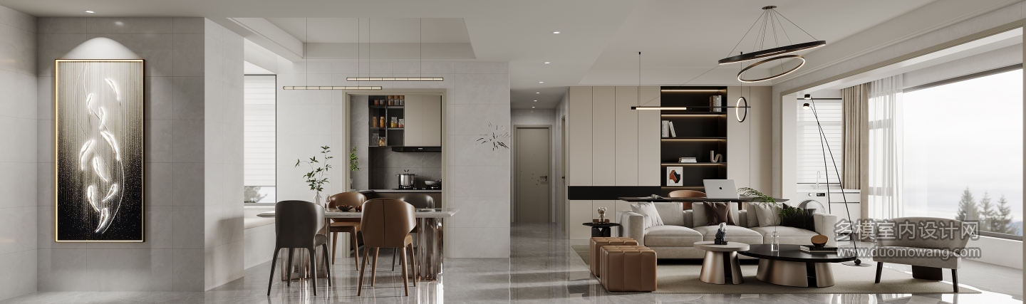 现代客厅沙发背景墙