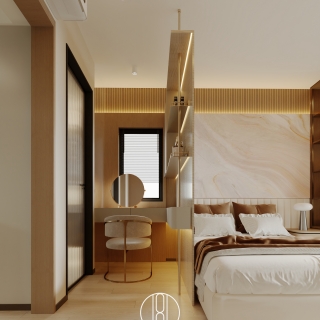 现代主人房静态3