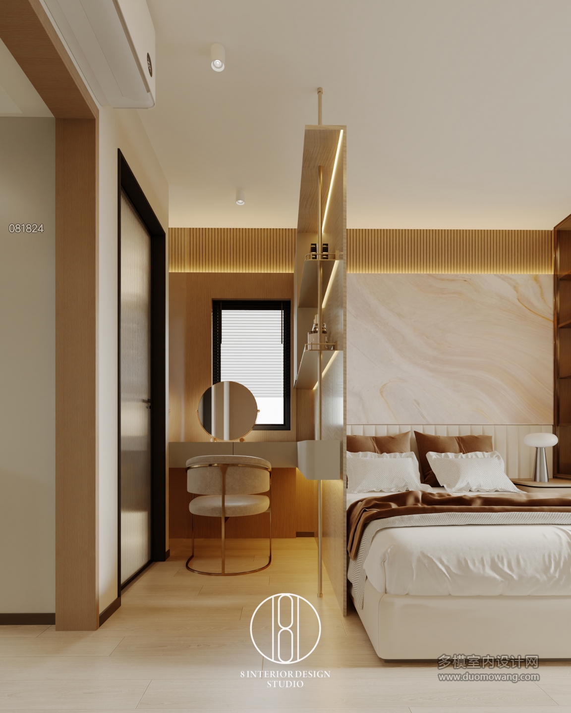 现代主人房静态3