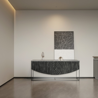 意式极简三层楼梯玄关