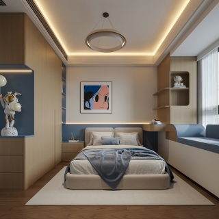 现代男孩房静态