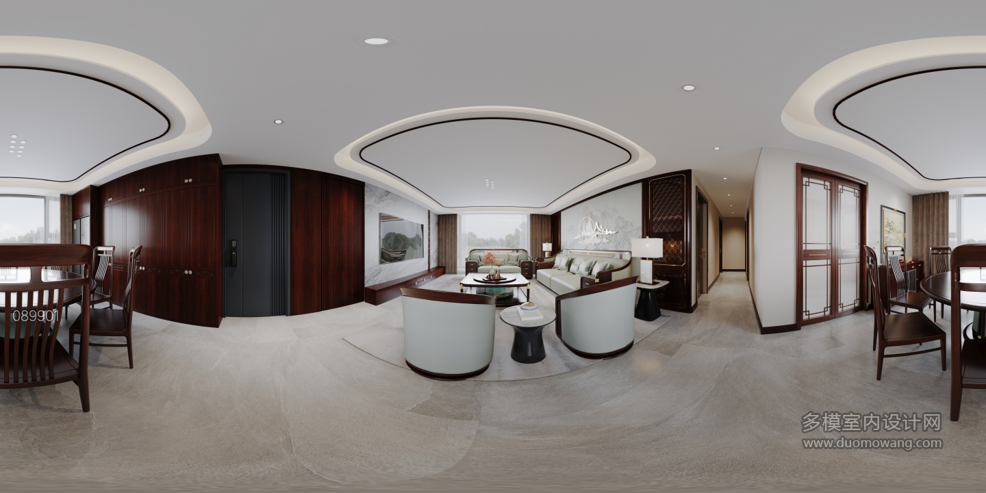 客餐厅360新中式