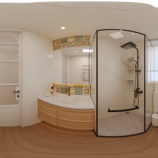 原木风全景客卫