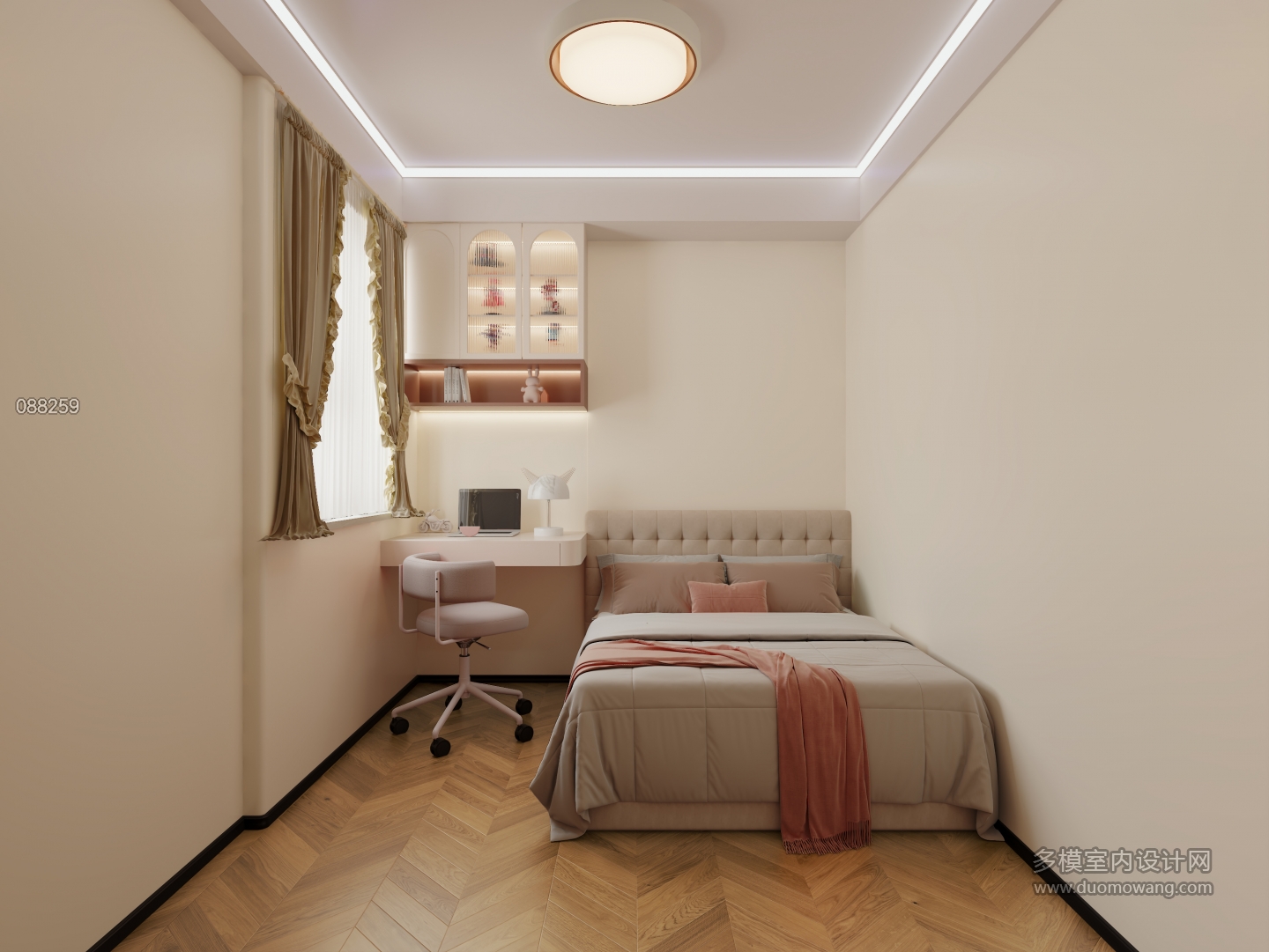 法式女孩房单张