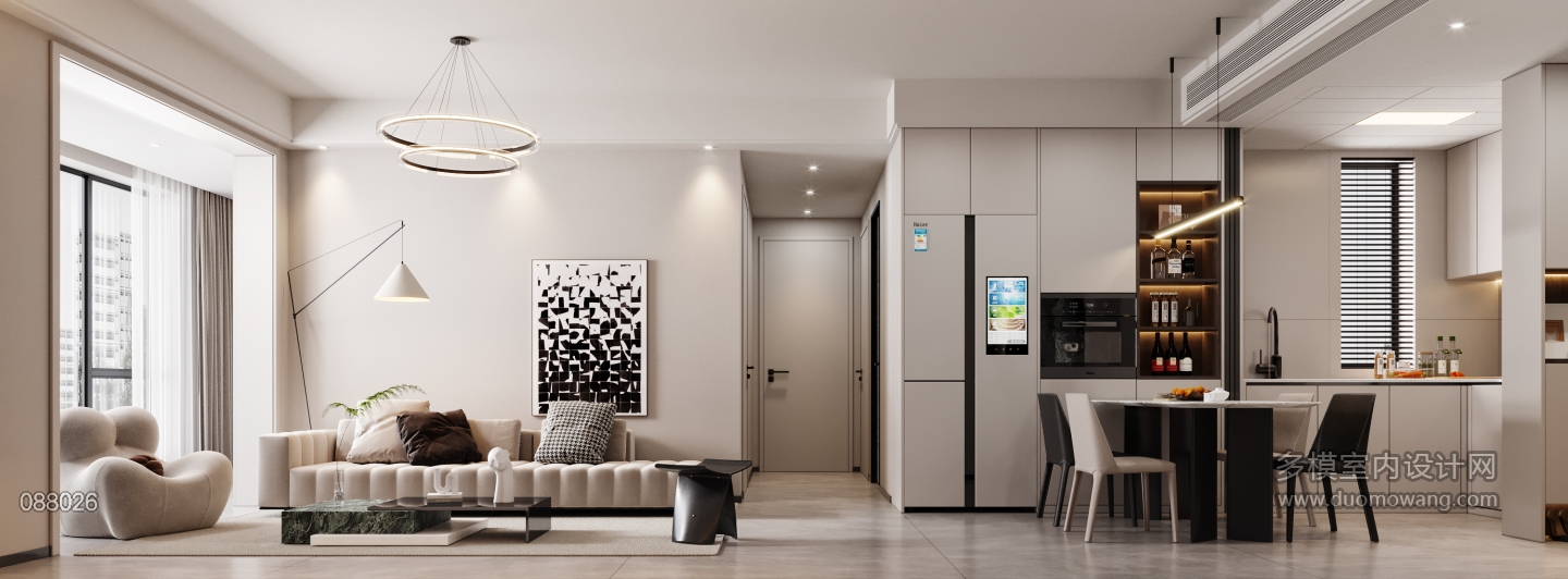 现代风格沙发墙